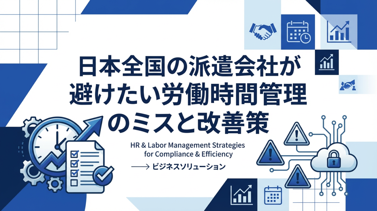 日本全国の派遣会社が避けたい労働時間管理のミスと改善策― 社会保険労務士が解説する実務対応のポイント ―
